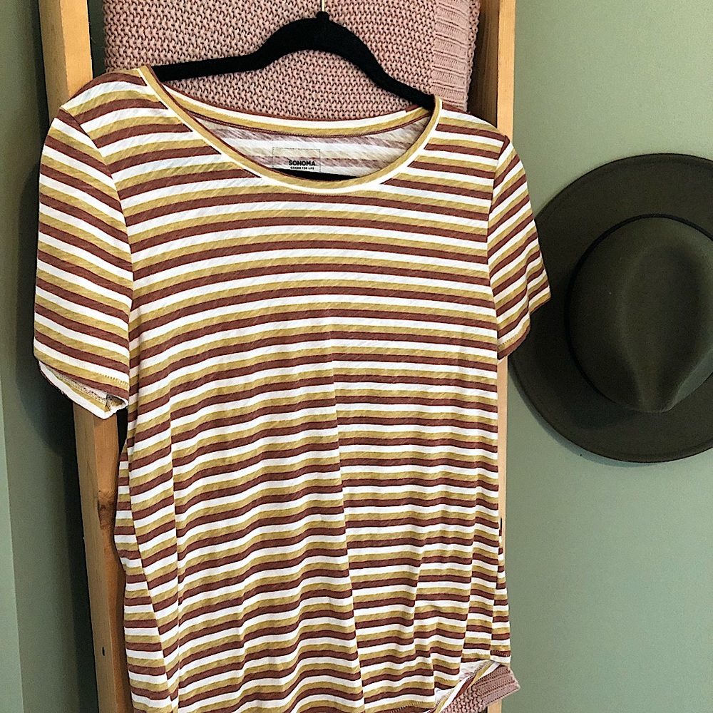 Autumnal Striped Sonoma Tee